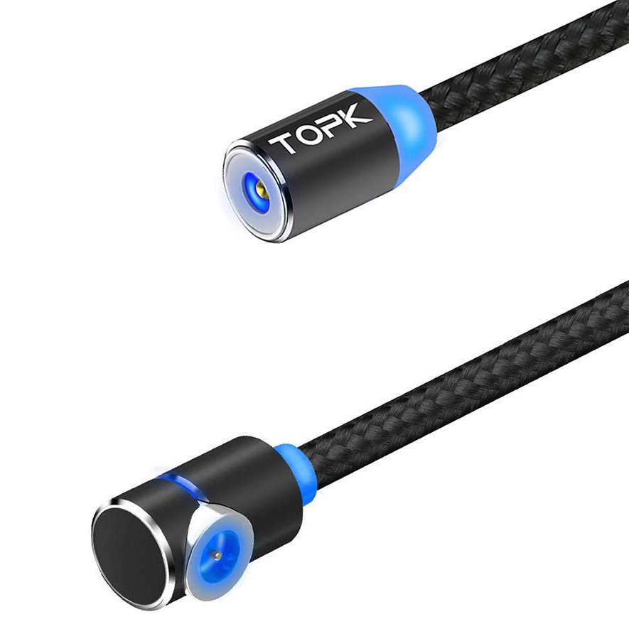 Adaptador de plugue para cabo USB magnético micro USB prata