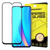Wozinsky vidro temperado cola total protetor de tela super resistente totalmente coberto com moldura amigável para Realme 3 Pro preto