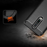 Capa carbono Capa flexível de TPU para Xiaomi Redmi K30 preta