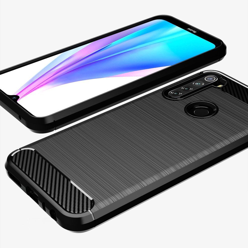 Capa carbono Capa flexível em TPU para Xiaomi Redmi Note 8T azul
