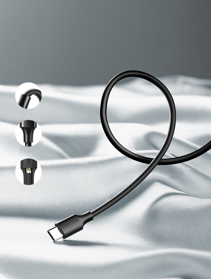 Ugreen USB - cabo USB Tipo-C 2 A 1m preto (60116)