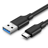 Ugreen USB 3.0 - cabo USB Tipo-C 025 m 3A preto (20880)