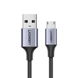 Ugreen USB - cabo micro USB 05m cinza (60145)