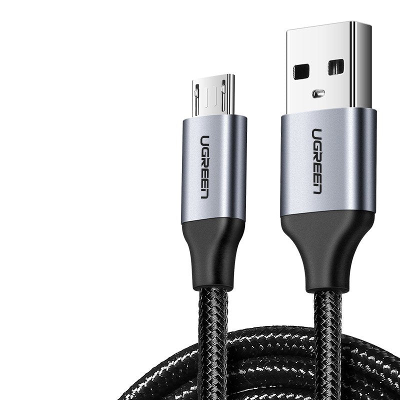 Ugreen USB - cabo micro USB 05m cinza (60145)