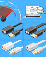 Ugreen USB (fêmea) - cabo de extensão USB (macho) 1m preto (10314)