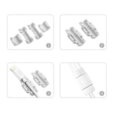 Tampa protetora do plugue do cabo Ugreen 6x para cabo original Lightning branco (40705)