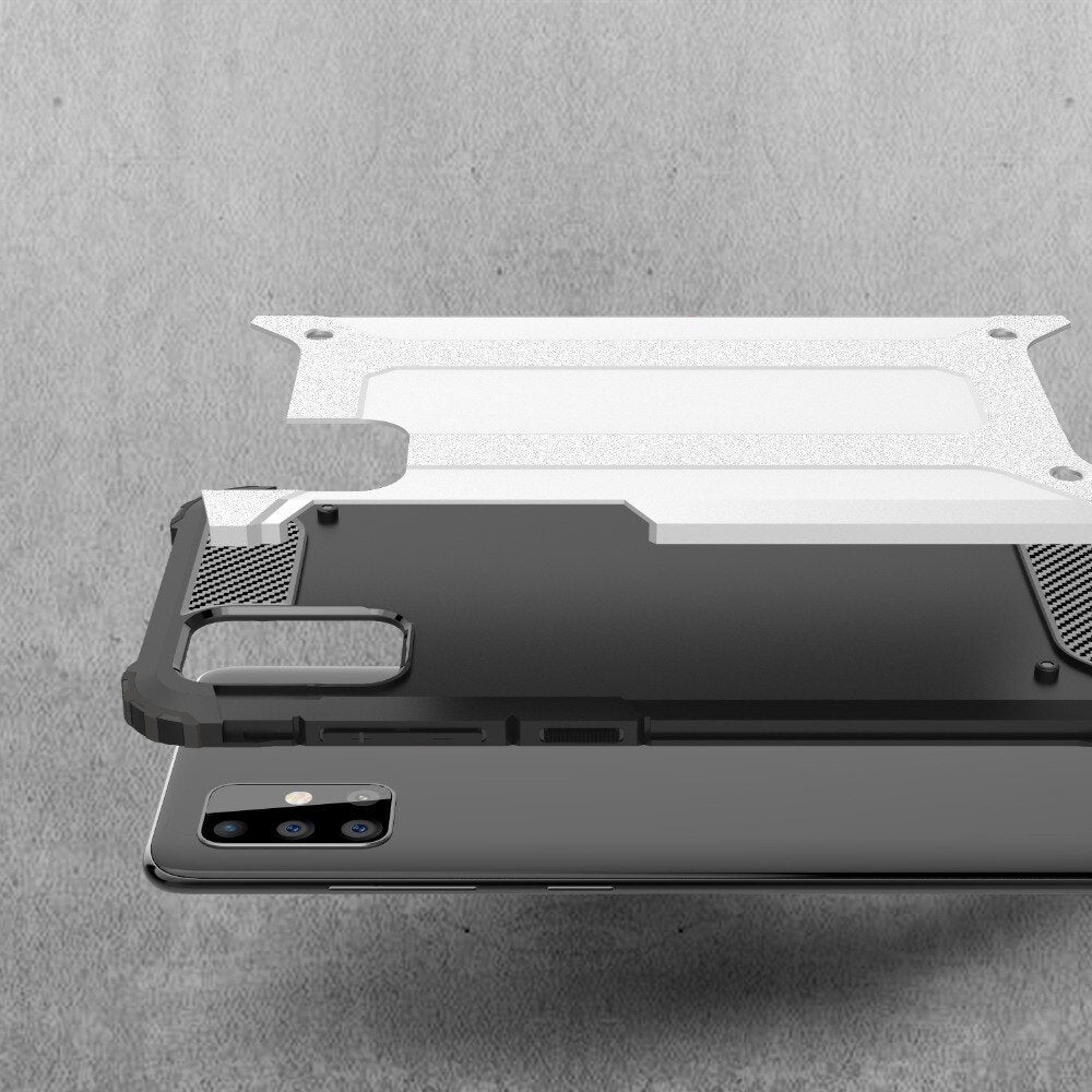 Capa Hybrid Armor Capa resistente e resistente para Samsung Galaxy S10 Lite preta