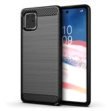 Capa carbono Capa flexível de TPU para Samsung Galaxy Note 10 Lite preta