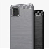 Capa carbono Capa flexível de TPU para Samsung Galaxy Note 10 Lite azul