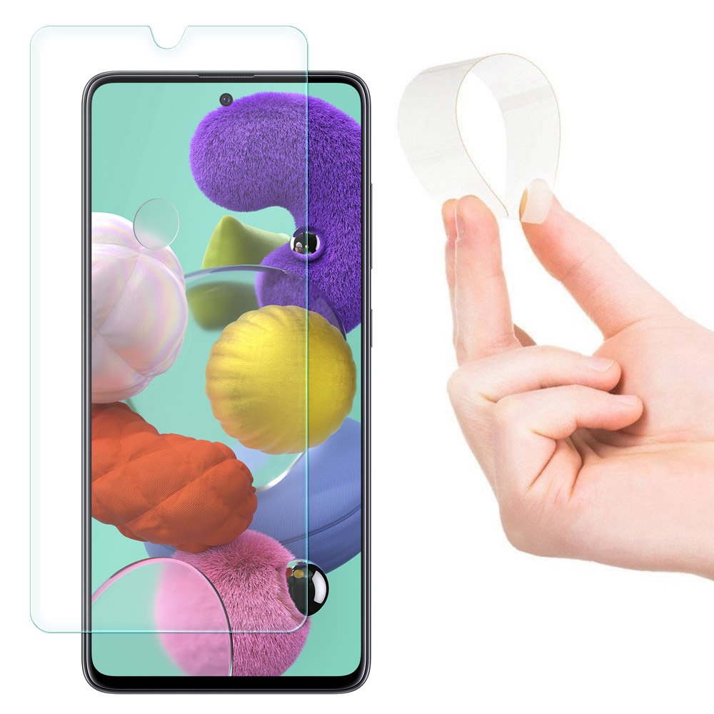 Nano Flexi Glass Hybrid Screen Protector de vidro temperado para Samsung Galaxy A51