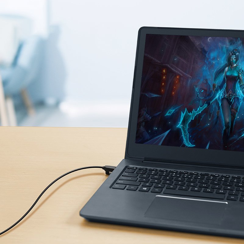 Cabo patchcord Ethernet Ugreen RJ45 Cat 6A UTP 1000 Mbps 3 m preto (70653)