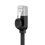 Cabo de patchcord Ethernet plano Baseus RJ45 Cat 6 1000 Mbps 05 m preto (PCWL-A01)