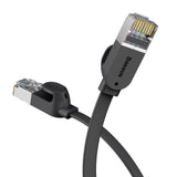 Cabo de patchcord Ethernet plano Baseus RJ45 Cat 6 1000 Mbps 1 m preto (PCWL-B01)