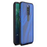 Capa protetora de gel de TPU transparente com moldura colorida para Huawei Mate 20 Lite preto