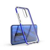 Capa protetora de gel de TPU transparente com moldura colorida para Huawei Mate 20 Lite preto