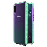 Capa protetora de gel de TPU transparente com moldura colorida para Samsung Galaxy A50s  -  Galaxy A50  -  Galaxy A30s mint