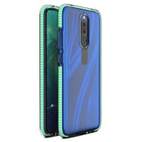 Capa protetora de gel de TPU transparente com moldura colorida para Huawei Mate 20 Lite mint