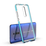 Capa protetora de gel TPU transparente com moldura colorida para Xiaomi Mi 9T  -  Xiaomi Mi 9T Pro azul claro