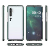 Capa protetora de gel TPU transparente com moldura colorida para Xiaomi Mi Note 10  -  Mi Note 10 Pro  -  Mi CC9 Pro azul claro