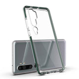 Capa protetora de gel TPU transparente com moldura colorida para Xiaomi Mi Note 10  -  Mi Note 10 Pro  -  Mi CC9 Pro azul claro