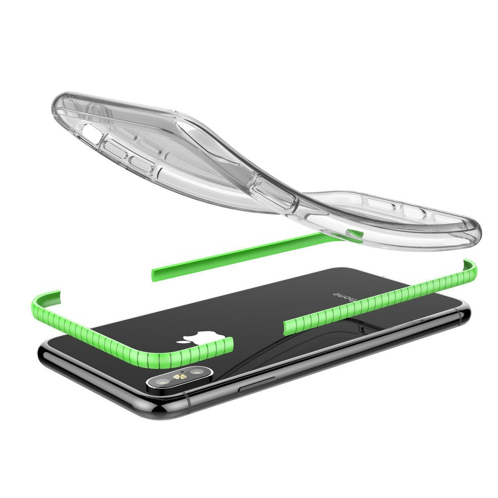 Capa protetora de gel de TPU transparente com moldura colorida para Huawei P30 Pro azul escuro