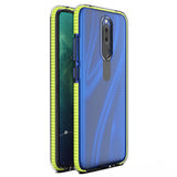 Capa protetora de gel TPU transparente com moldura colorida para Huawei Mate 20 Lite amarelo