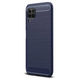 Capa carbono Capa flexível de TPU para Huawei P40 Lite  -  Nova 7i  -  Nova 6 SE azul