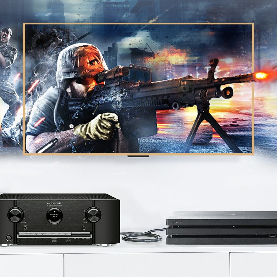 Cabo de fibra óptica de áudio digital Ugreen 1 m Toslink SPDIF cinza (10768)