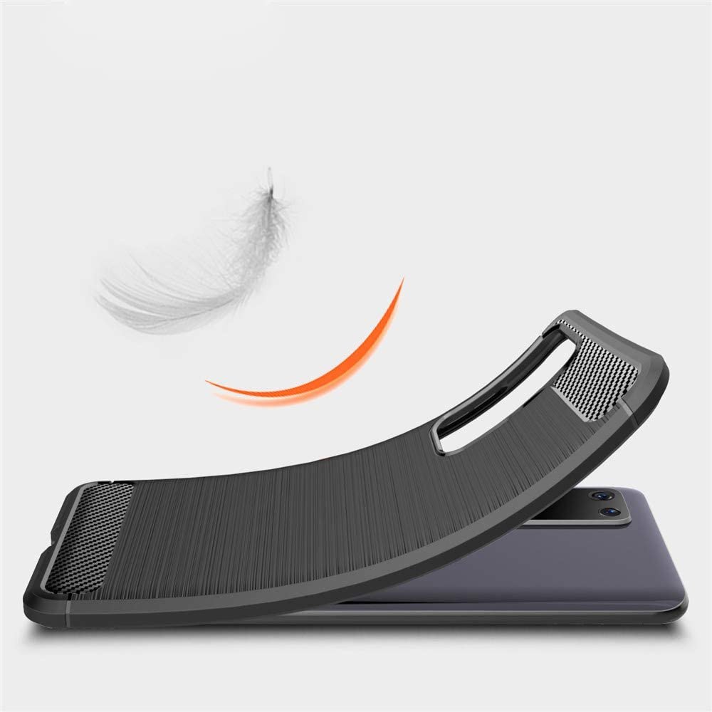 Capa carbono Capa flexível TPU para Huawei P40 Pro azul