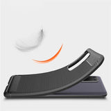 Capa carbono Capa flexível TPU para Huawei P40 azul