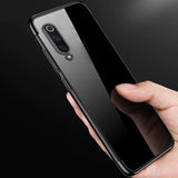Estojo transparente de gel TPU para moldura de galvanoplastia para Xiaomi Mi 9 Lite  -  Xiaomi Mi CC9 preto