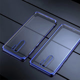 Capa de gel TPU transparente com estrutura de galvanoplastia para Xiaomi Redmi Note 8 Pro vermelho