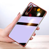 Capa de gel TPU transparente com estrutura de galvanoplastia para Huawei P Smart Pro  -  Huawei Y9s preto