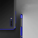 Capa de gel TPU transparente com estrutura de galvanoplastia para Huawei P Smart Pro  -  Huawei Y9s vermelho
