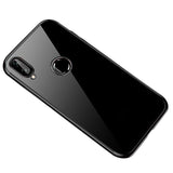 Capa transparente de gel TPU para estrutura de galvanoplastia para Huawei P Smart 2019 preta