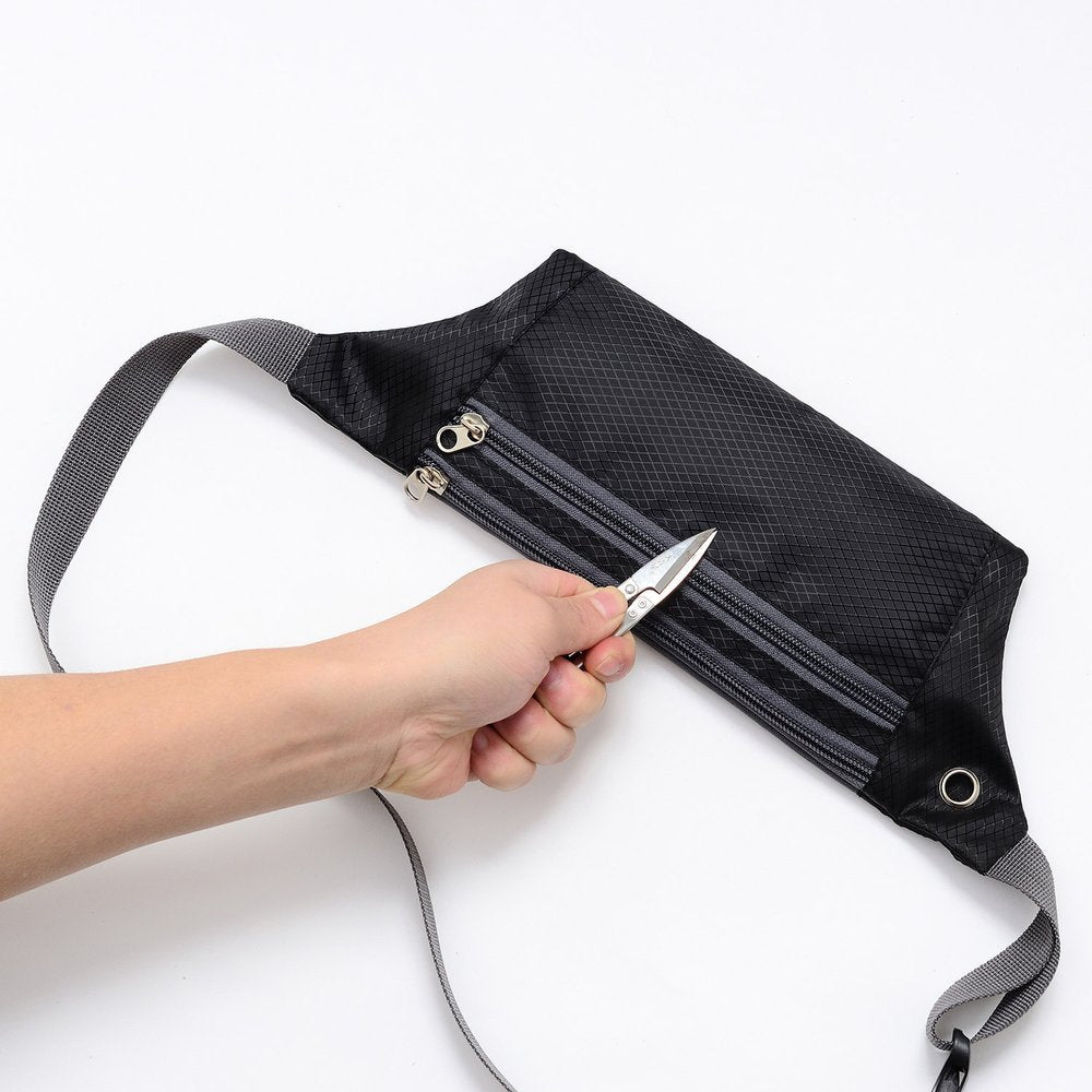 Ultimate Running Belt com saída para fone de ouvido azul