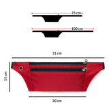 Ultimate Running Belt com saída para fone de ouvido laranja