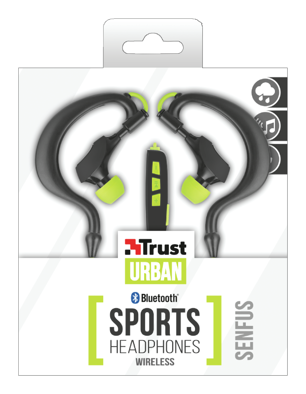 Trust Senfus Bluetooth Sports Auscultadores