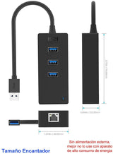 ICZI Adaptador USB 3.0 + HUB 3 Portas USB 3.0 para Ethernet / RJ45