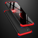 GKK 360 Capa de proteção frontal e traseira capa completa para Samsung Galaxy A41 preto-vermelho