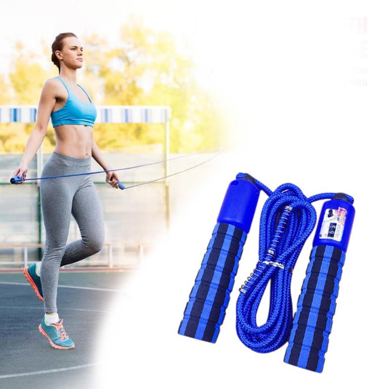 Pular corda com um contador de salto fitness crossfit verde