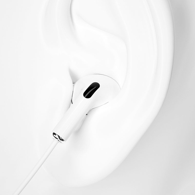 Fone de ouvido intra-auricular Dudao headset mini jack de 35 mm com controle remoto branco (X14 branco)