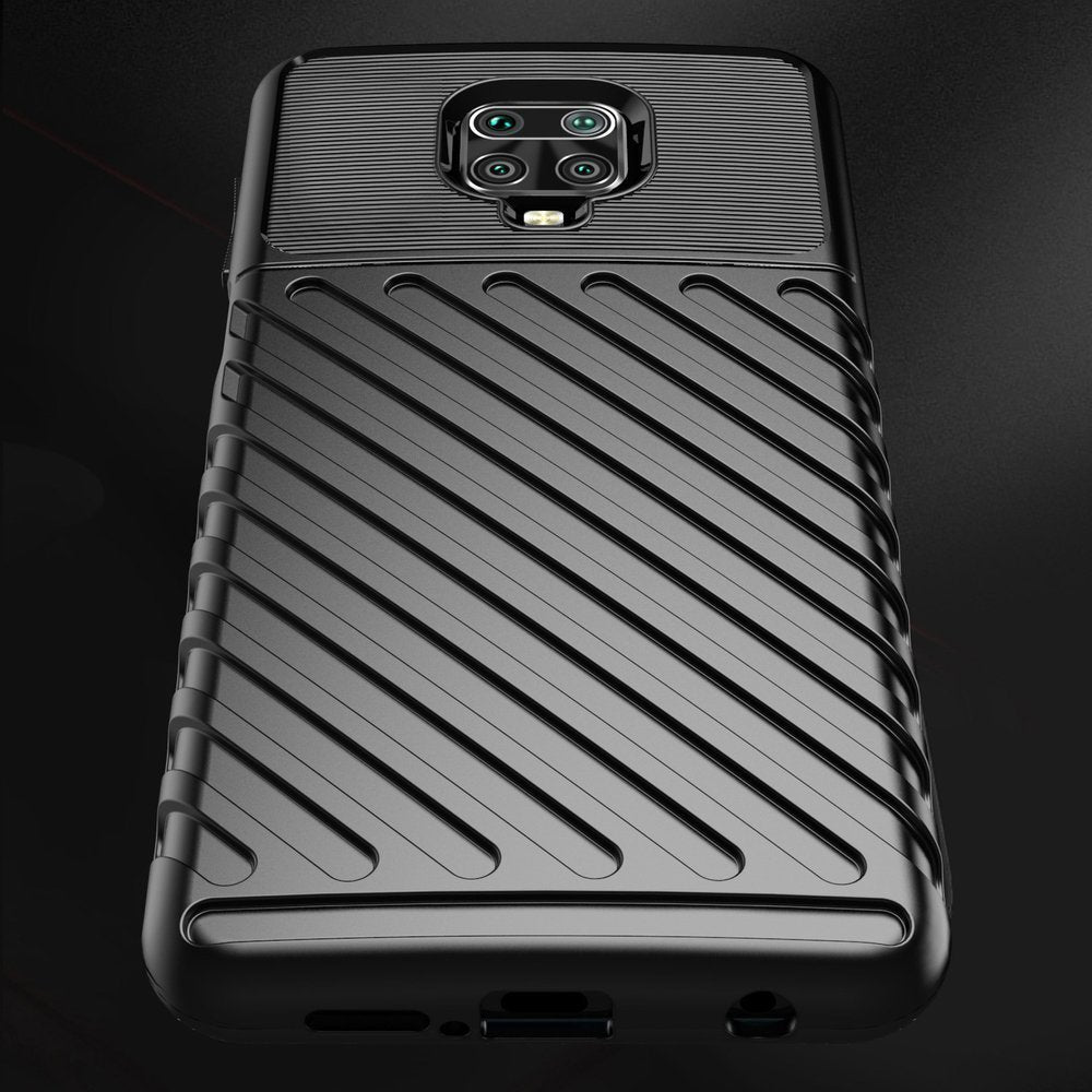 Capa Thunder Capa flexível resistente resistente em TPU para Xiaomi Redmi Note 9 Pro  -  Redmi Note 9S preto