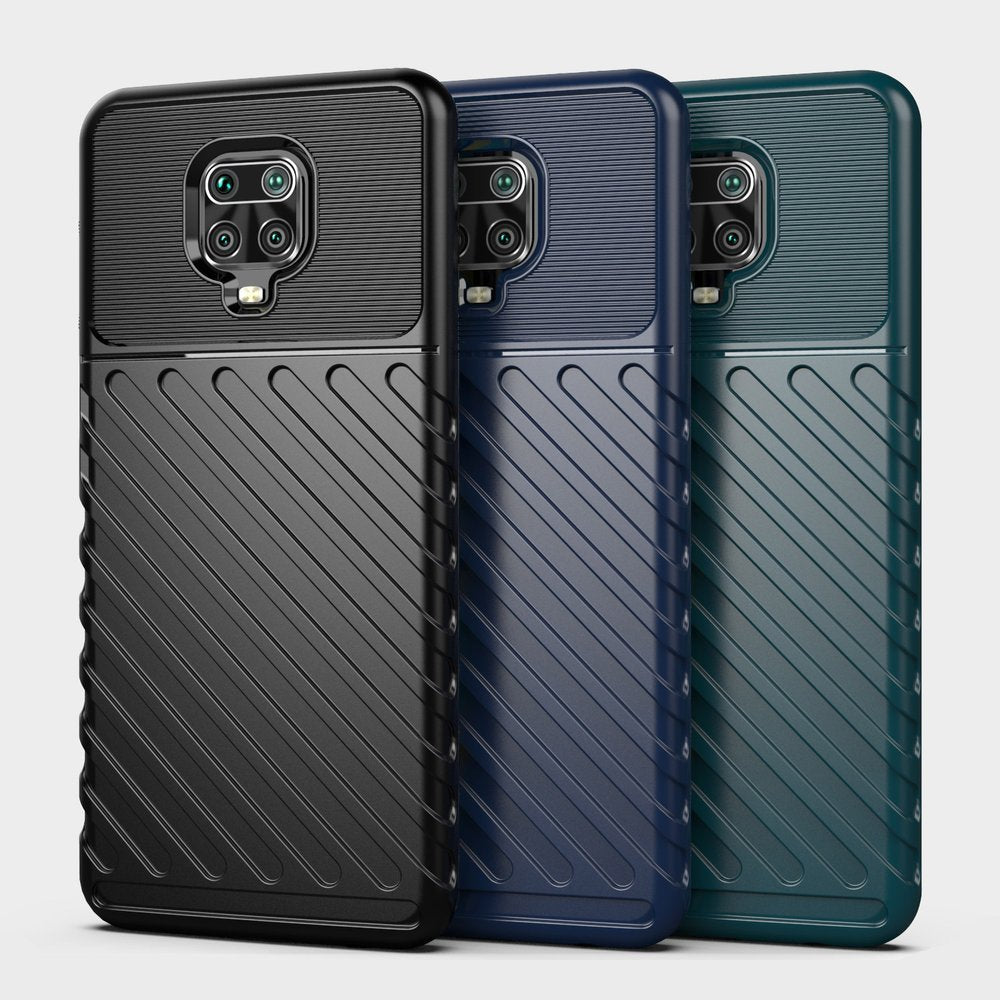 Capa Thunder Capa flexível resistente resistente em TPU para Xiaomi Redmi Note 9 Pro  -  Redmi Note 9S azul