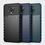 Capa Thunder Capa flexível resistente resistente em TPU para Xiaomi Redmi Note 9 Pro  -  Redmi Note 9S azul