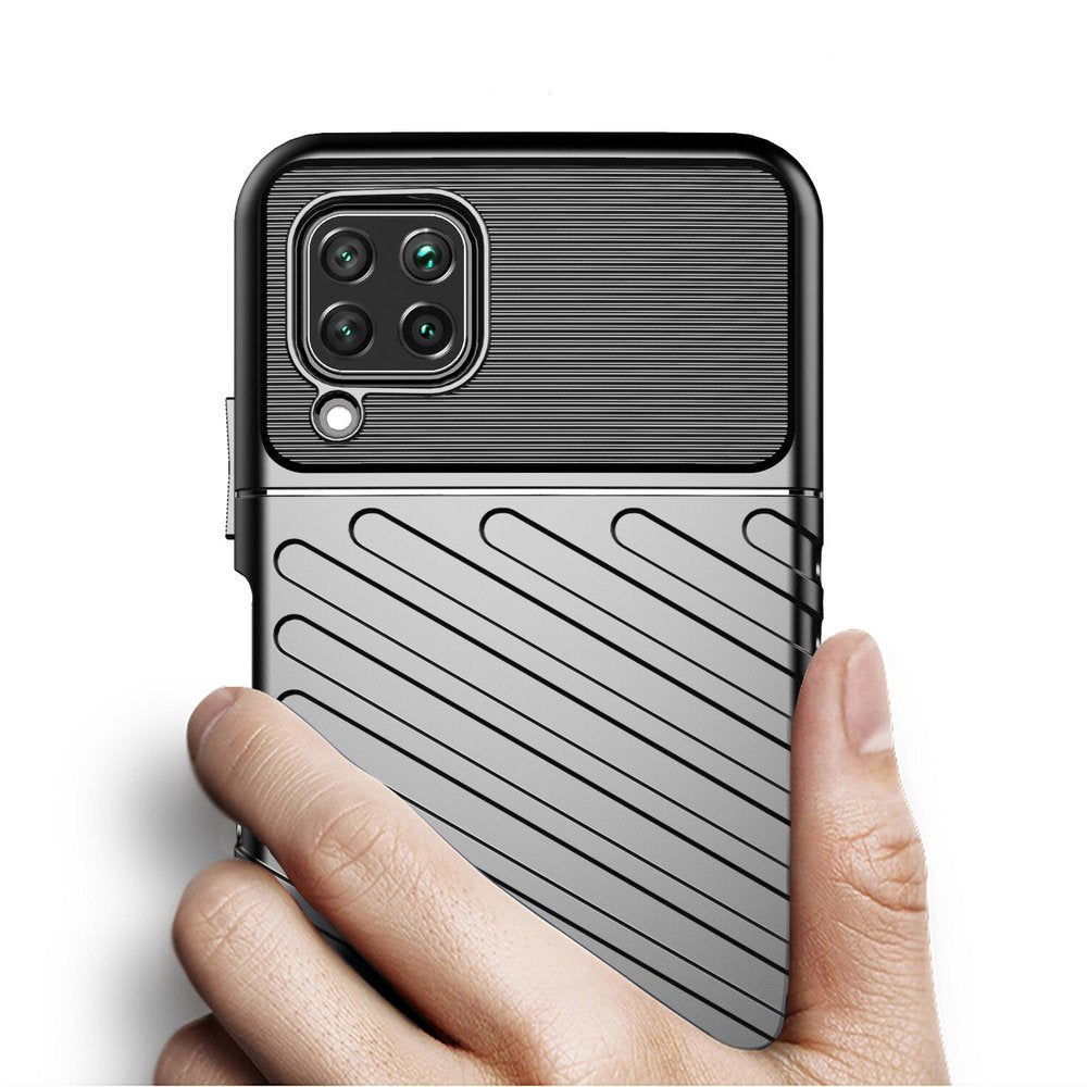 Capa Thunder Capa flexível resistente resistente e resistente de TPU para Huawei P40 Lite preta