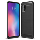 Capa carbono Capa flexível de TPU para Xiaomi Mi 10 Lite preto