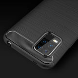 Capa carbono Capa flexível de TPU para Xiaomi Mi 10 Lite preto