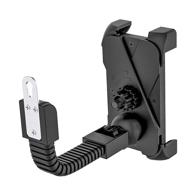 Suporte ajustável de suporte de bicicleta para telefone para espelho retrovisor preto