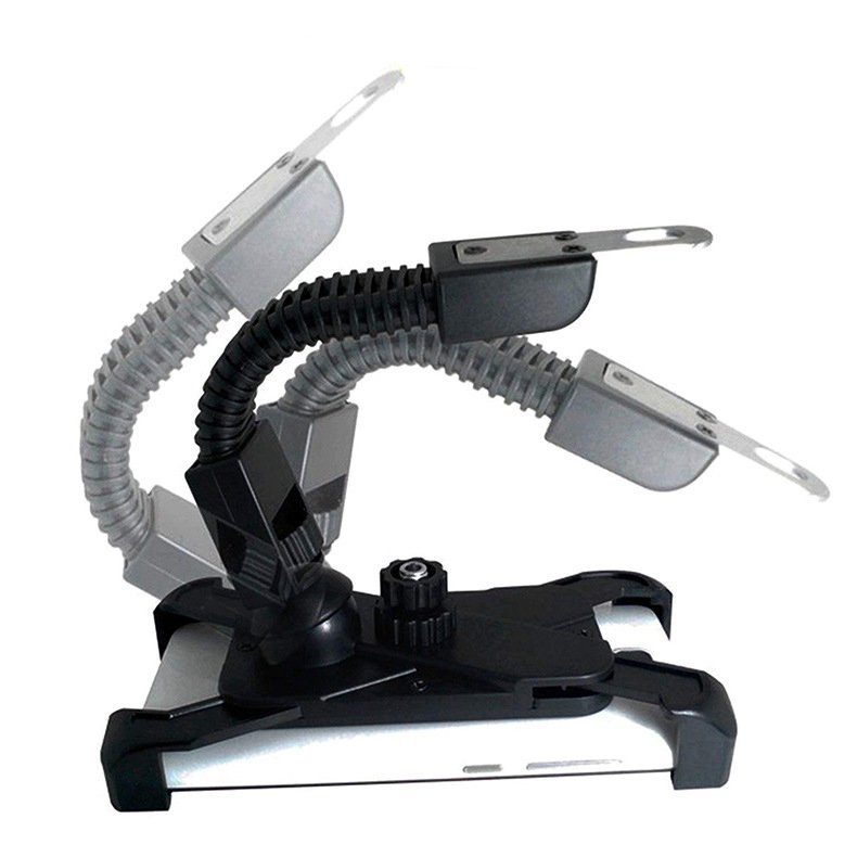 Suporte ajustável de suporte de bicicleta para telefone para espelho retrovisor preto